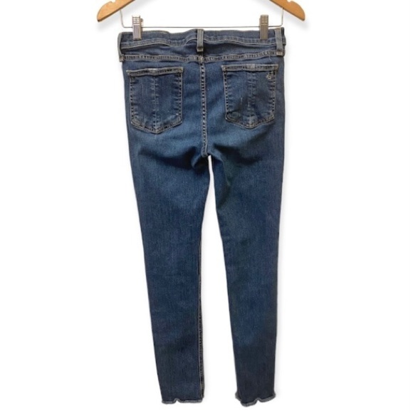 Rag & Bone 29 Skinny Jeans La Paz Distressed Ripped Womens Juniors Stretch - Picture 3 of 13